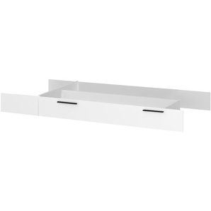Bettkasten - weiß - Materialmix - 123,7 cm - 22,7 cm - 200,5 cm | Möbel Kraft