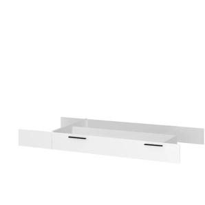 Bettkasten - weiß - Materialmix - 123,7 cm - 22,7 cm - cm 200,5 | Möbel Kraft