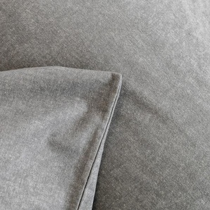 Bettlaken aus Baumwollflanell 180 x 290 (cm) / Anthrazit