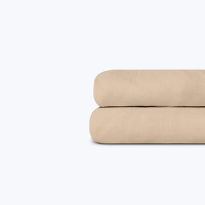 Bettlaken aus Baumwollgaze 240 x 300 (cm) / Beige