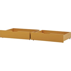 Bettschubkasten HOPPEKIDS ECO Comfort Schubladen Gr. B/H/T: 153 cm x 19 cm x 60 cm, 2 Schubladen, gelb Zubehör für Betten