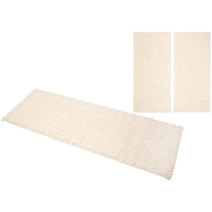Bettumrandung ANDAS Saron Gr. B/L (Brücke): 70 cm x 140 cm (2 St.) B/L (Läufer): 70 cm x 270 cm (1 St.), rechteckig, beige (creme) Bettumrandungen Bettumrandung Bettvorleger, Läufer-Set für das Schlafzimmer