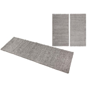 Bettumrandung ANDAS Saron Gr. B/L (Brücke): 70 cm x 140 cm (2 St.) B/L (Läufer): 70 cm x 270 cm (1 St.), rechteckig, grau Bettumrandungen Bettumrandung Bettvorleger, Läufer-Set für das Schlafzimmer