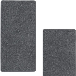 Bettumrandung ANDIAMO Luton Gr. B/L (Brücke): 67 cm x 140 cm (2 St.) B/L (Läufer): 67 cm x 180 cm (1 St.), rechteckig, grau (anthrazit) Bettumrandung Bettumrandungen Bettvorleger, Läufer-Set für das Schlafzimmer, melierte Optik