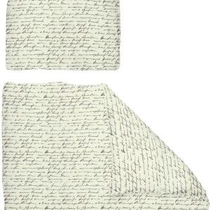 Bettwäsche ADAM Leinenbettwäsche Scribble Gr. B/L: 135 cm x 200 cm (1 St.), B/L: 80 cm x 80 cm (1 St.), Jacquard, schwarz Bettwäsche 135x200 cm