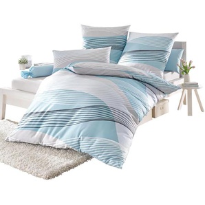Bettwäsche BIBERNA WITT-PBK-Bettwäsche-temporär Gr. B/L: 135 cm x 200 cm, 3 tlg., Seersucker, B/L: 80 cm x 80 cm, grün (mint) Seersucker-Bettwäsche