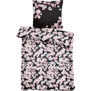 Bettwäsche Blossom, APELT, Mako-Satin, 2 teilig, kunstvoll gemalte Kirschblütenzweige, ein modische Statement
