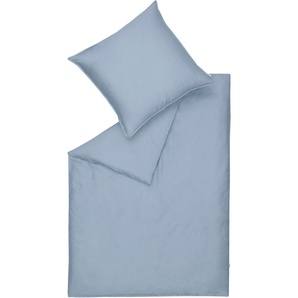 Bettwäsche ESPRIT Washed Cotton Gr. B/L: 200 cm x 200 cm (1 St.), B/L: 80 cm x 80 cm & 80 cm x 80 cm (1 St.), Renforcé, blau Renforcé-Bettwäsche
