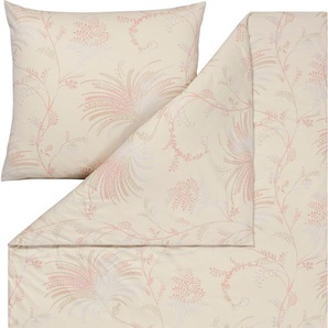 Bettwäsche ESTELLA CECILIA Gr. B/L: 135 cm x 200 cm (1 St.), B/L: 80 cm x 80 cm (1 St.), Mako-Interlock-Jersey, beige (leinen) Bettwäsche 135x200 cm ABSOLUT BÜGELFREI