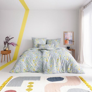 Bettwäsche ESTELLA CHELSEA Gr. B/L: 135 cm x 200 cm (1 St.), B/L: 80 cm x 80 cm (1 St.), Mako-Satin, bunt (multicolor) Bettwäsche 135x200 cm