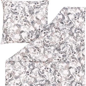 Bettwäsche ESTELLA IMOGEN Gr. B/L: 135 cm x 200 cm (1 St.), B/L: 80 cm x 80 cm (1 St.), Mako-Interlock-Jersey, silberfarben (silber) Bettwäsche 135x200 cm ABSOLUT BÜGELFREI