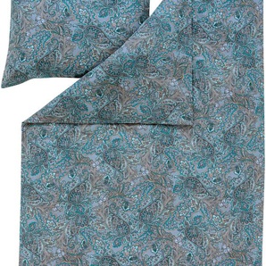 Bettwäsche ESTELLA PAOLA Gr. B/L: 135 cm x 200 cm (1 St.), B/L: 80 cm x 80 cm (1 St.), Edel-Köper-Flanell, grau (taube) Bettwäsche 135x200 cm