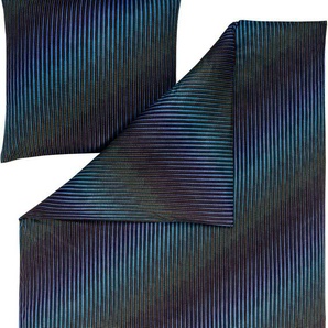 Bettwäsche ESTELLA TARIUS Gr. B/L: 155 cm x 200 cm (1 St.), B/L: 80 cm x 80 cm (1 St.), Mako-Interlock-Jersey, blau (nachtblau) Bettwäsche 155x200 cm ABSOLUT BÜGELFREI