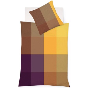 Bettwäsche FLEURESSE Lech 4386 Gr. B/L: 200 cm x 220 cm (1 St.), B/L: 80 cm x 80 cm & 80 cm x 80 cm (2 St.), Flanell, bunt Bettwäsche 200x220 cm Buntgewebter Flanell mit Karos