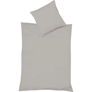 Bettwäsche FLEURESSE Provence in Gr. 135x200, 155x220 oder 200x200 cm Gr. B/L: 200 cm x 200 cm (1 St.), B/L: 80 cm x 80 cm & 80 cm x 80 cm (2 St.), Halbleinen, grau Bettwäsche 200x200 cm in Halbleinen-Qualität, mit Reißverschluss