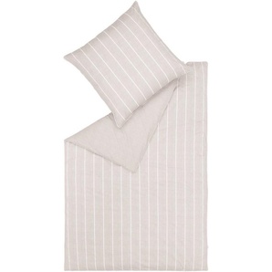 Esprit Bettwäsche Harp Stripe in Gr. 135x200, 155x220 oder 200x200 cm, Renforcé, 2 teilig, Bettwäsche aus Baumwolle, gestreifte Bettwäsche mit Wendeoptik
