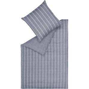 Bettwäsche Harp Stripe in Gr. 135x200, 155x220 oder 200x200 cm, Esprit, Renforcé, 3 teilig, Bettwäsche aus Baumwolle, gestreifte Bettwäsche mit Wendeoptik