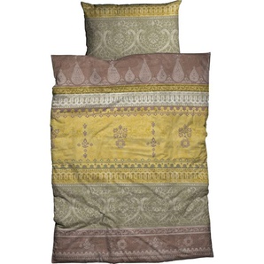 Bettwäsche Indi in Gr. 135x200, 155x220 oder 200x200 cm, CASATEX, Biber, 3 teilig, Biber kuschelig warm im Winter, gemusterte Bettwäsche aus Baumwolle