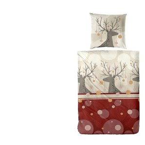 Bettwäsche-Set - rot - Materialmix - 155 cm - 1 cm | Möbel Kraft