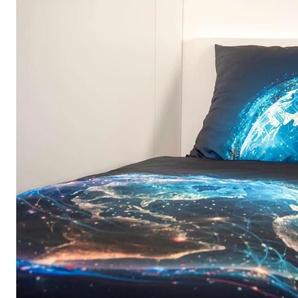 Bettwäsche-Set Weltraum - mehrfarbig - Materialmix - 135 cm - 1 cm | Möbel Kraft