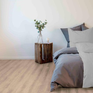 Bettwäsche SETEX Setex Halbleinen Gr. B/L: 135 cm x 200 cm (1 St.), B/L: 80 cm x 80 cm (1 St.), Halbleinen, grau (kiesel) Bettwäsche 135x200 cm Halbleinen Qualität (55% Leinen, 45% Baumwolle), mit Reißverschluss