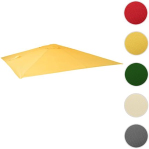 Ersatz-Bezug für Luxus-Ampelschirm HWC-A96, Sonnenschirmbezug Ersatzbezug, 3x3m (Ø4,24m) Polyester 2,7kg ~ gelb