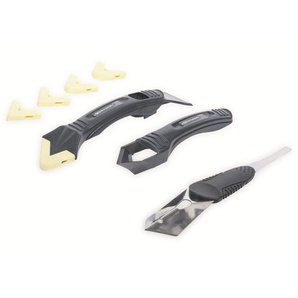 BGS TECHNIC Silikon-Fugenentferner und Spachtel-Satz DYT 85200, 8-tlg.