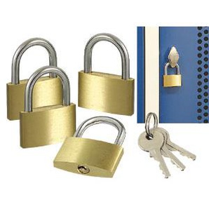 BGS TECHNIC Vorhängeschloss-Set, 4 Schlösser 3101