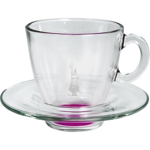 Bialetti 2 Espressotassen mit Untertassen rosa RTATZ264