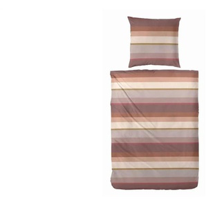 Biber Bettwäsche-Set | braun | 135 cm | 1 cm |