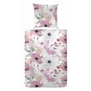 Biber Bettwäsche-Set | lila/violett | 135 cm | 1 cm |