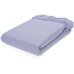 Biber-Spannbettlaken, flieder, Normalgröße