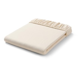 Biber-Spannbettlaken, creme, Übergröße