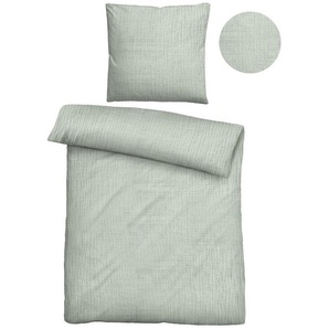 Biberna Bettwäsche Thea, Musselin, 2 teilig, feines, weiches + leichtes Gewebe aus 100% Baumwolle,Sommer