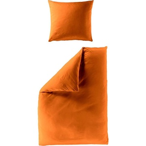 BIERBAUM Bettwäsche Chic Uni, Seersucker, 2 teilig, Schickes Unidesign: Modern und elegant für jedes Schlafzimmer