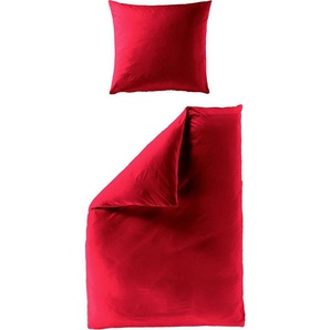 BIERBAUM Bettwäsche Chic Uni, Seersucker, 2 teilig, Schickes Unidesign: Modern und elegant für jedes Schlafzimmer