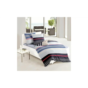 Bierbaum Mako-Satin Bettwäsche - blau - Materialmix - 155 cm - 1 cm | Möbel Kraft