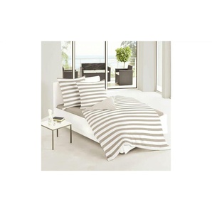 Bierbaum Mako-Satin Bettwäsche - braun - Materialmix - 155 cm - 1 cm | Möbel Kraft