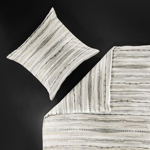 Bierbaum - Mako-Satin Bettwäsche, Stone 100% Baumwolle