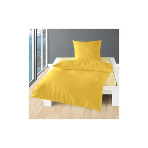 Bierbaum Seersucker Bettwäsche - gelb - Materialmix - 155 cm - 1 cm | Möbel Kraft