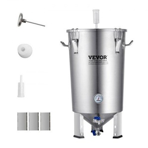 Bierbrauanlage Bierbraugerät Edelstahl 30 L Bierfermenter, Braueimer-Fermenter zum Brauen, Heimbrauzubehör mit Sockel, Kessel-Suppentopf inkl. Deckel, Griff, Ventil, Zapfhahn PJFJT8GALZDTJDCKHV0