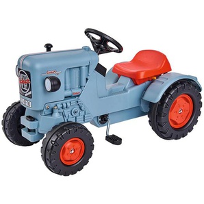 BIG Kindertraktor BIG Eicher Diesel ED 16, Blau, Rot, Schwarz, Kunststoff, 80x40x46 cm, Spielzeug, Kinderspielzeug, Laufräder & Rutschfahrzeuge