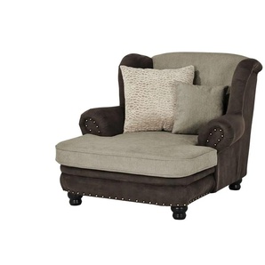 Big Ohrensessel - braun - Materialmix - 125 cm - 100 cm - cm 140,0 | Möbel Kraft