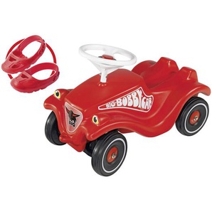 BIG Rutschfahrzeug Big Bobby Car , Rot, Schwarz, Weiß , Metall, Kunststoff , 30x38 cm , Hupton , Spielzeug, Kinderspielzeug, Laufräder & Rutschfahrzeuge