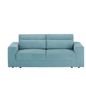 Big Sofa 2 5 Sitzer - türkis/petrol - Materialmix - 209 cm - 89 cm - cm 102,0 | Möbel Kraft