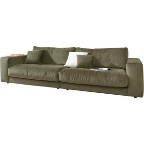 Big-Sofa 3C CANDY Enisa II Sofas Gr. B/H/T: 290 cm x 86 cm x 127 cm, Easy care, grün (oliv) XXL Sofas