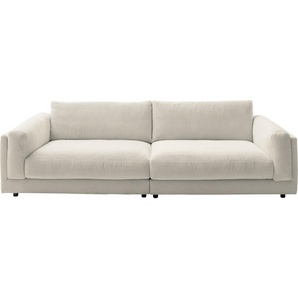 Big-Sofa 3C CANDY Karalis Sofas Gr. B/H/T: 294 cm x 85 cm x 150 cm, Cord, beige (natur) XXL Sofas auch in Cord-Bezug, lose Kissen, loungige Bequemlichkeit