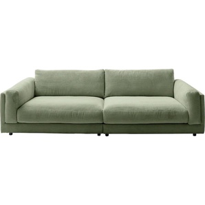 Big-Sofa 3C CANDY Karalis Sofas Gr. B/H/T: 294 cm x 85 cm x 150 cm, Cord, grün (oliv) XXL Sofas