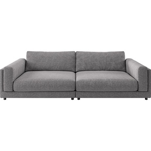 Big-Sofa 3C CANDY Karalis Sofas Gr. B/H/T: 294 cm x 85 cm x 150 cm, Flachgewebe, grau (stone) XXL Sofas