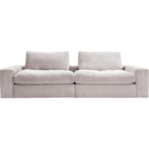 Big-Sofa ALINA Sandy Sofas Gr. B/T: 266 cm x 123 cm, Cord GCT, grau (platingrau gct 49) XXL Sofas